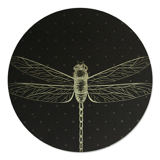 Printed ACM Brushed Circle: Dragonfly