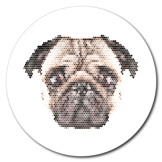Printed ACM Circle: Pixel Pug