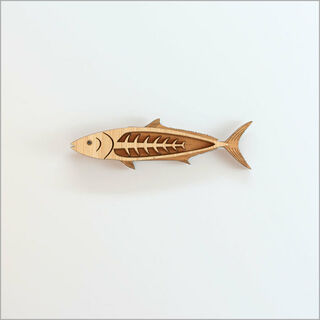 Magnet: Kingfish (NZ Beech and Bamboo Veneer)