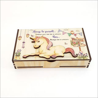 Large Trinket Box : Unicorn