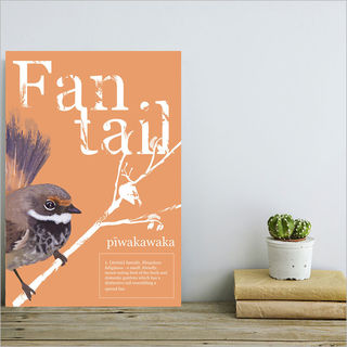 ACM Printed Rectangle Large: Fantail Poster