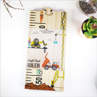 Growth Chart Ruler: Construction Site