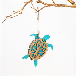 Ornament: Turtle (Bamboo+Satin Acrylic)
