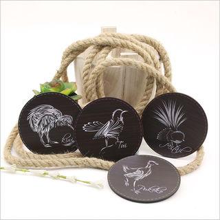 Printed Coasters: Sketch native birds