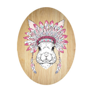 Ply Oval: Tribal Bunny