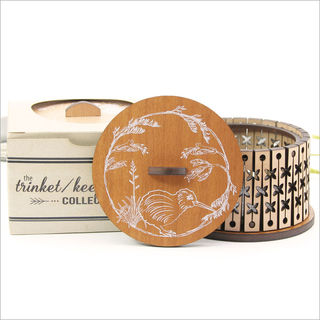 Round Trinket Box : Kiwi