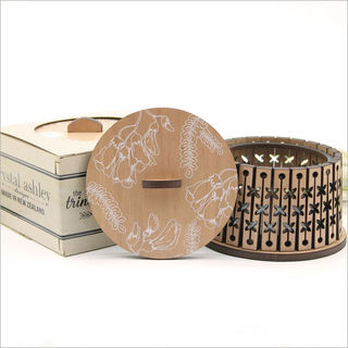 Round Trinket Box : Kowhai Flower