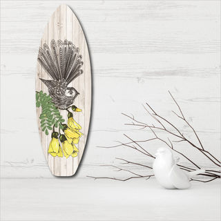 Ply Surfboard Art: Zentangle fantail (Plank)