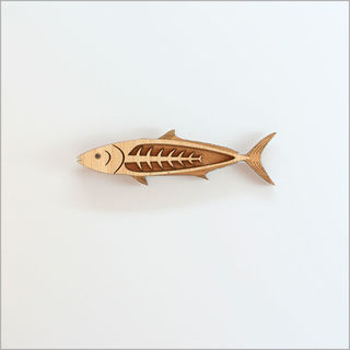 Magnet: Kingfish (NZ Beech and Bamboo Veneer)
