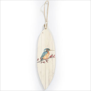 Printed Pohutukawa Leaf: Kingfisher (Pine Veneer)