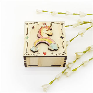 Small Trinket Box : Unicorn