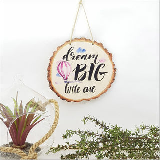 Wood Slice Art: Dream Big