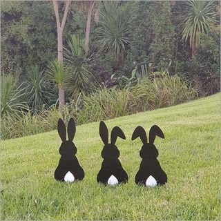 Garden Stakes Set : Bunny Trio