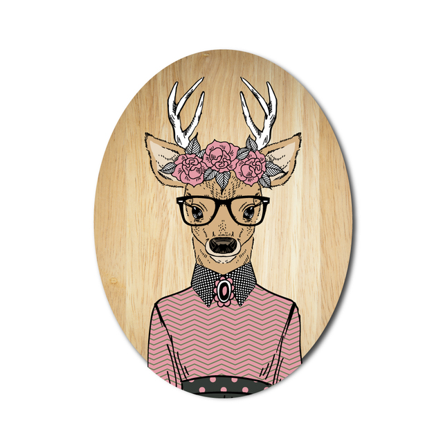 Ply Oval: Deer Girl