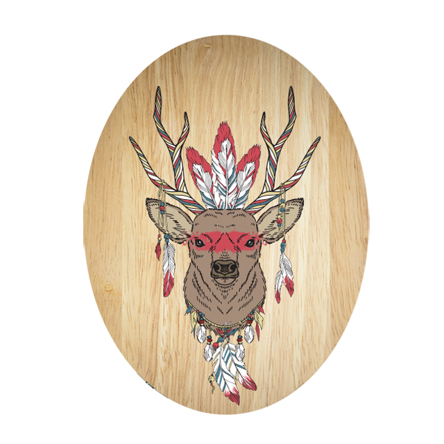 Ply Oval: Tribal Deer