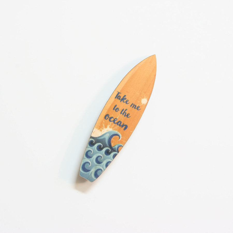 Printed Pine Mini: Ocean surfboard