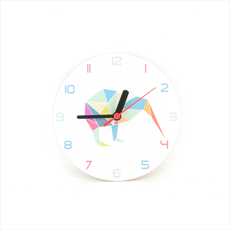 Clock :  Kiwi Geometric Clock White