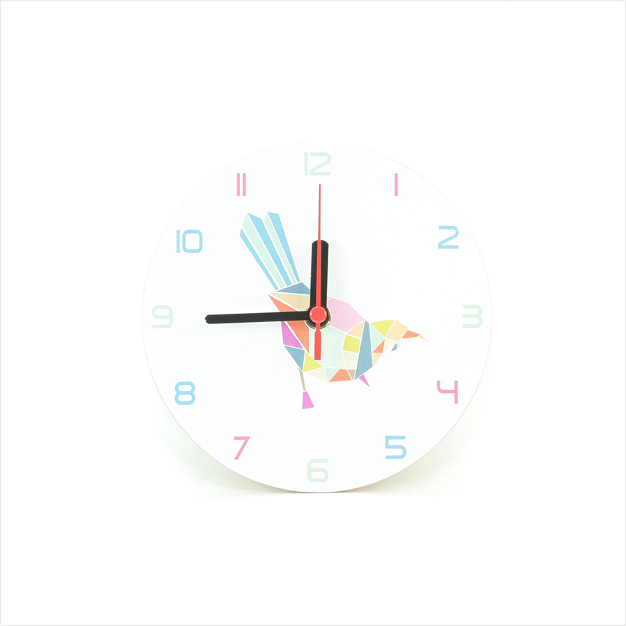 Clock: Tui Geometric White