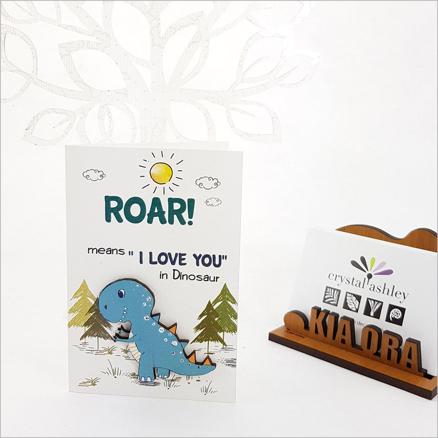 Gift Card with embellishment: Roar