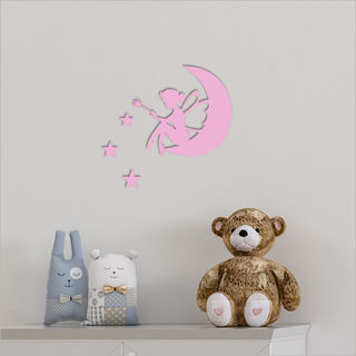 Tinkerbell on Moon with Stars