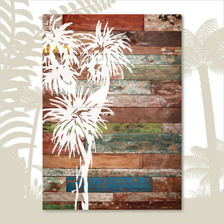 Plywood Rectangle: AT Cabbage Tree (Large)
