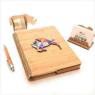 Bamboo Journal : Geometric Kiwi