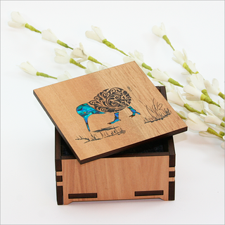 Small Trinket Box : Filigree Kiwi