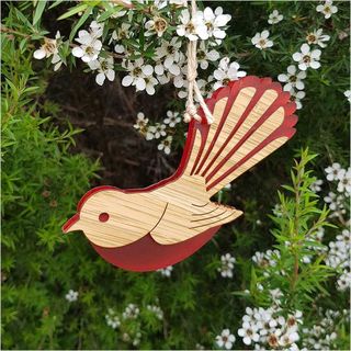 Ornament Fantail (Bamboo+Satin Acrylic)