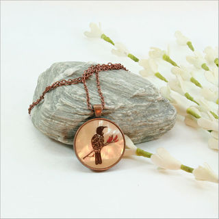 Circle Pendant Necklace:Filigree Tui