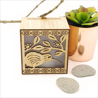 LED Tealight Candle Box : Kiwi on Pohutukawa