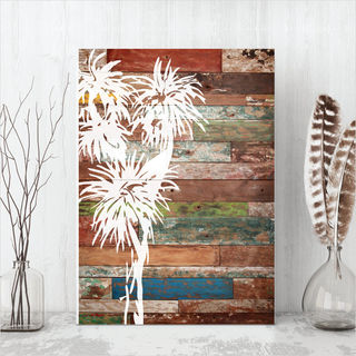 Plywood Rectangle: AT Cabbage Tree (Small)