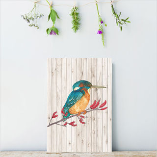 Plywood Rectangle: LW Kingfisher (Small)