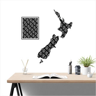 Large NZ: Black Fern Pattern