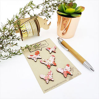 Mini 5 Butterfly Set - Pink Floral