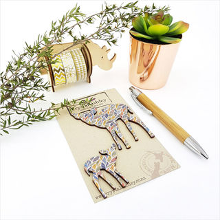 Mini Bambi - Feather Pattern