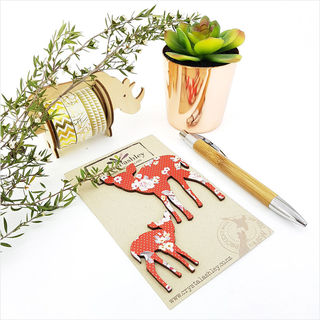 Mini Bambi - Red Floral
