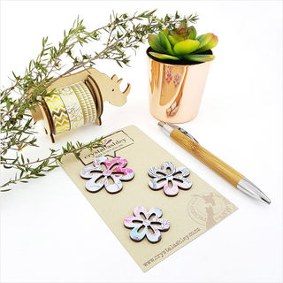 Mini Daisies - Blue Floral