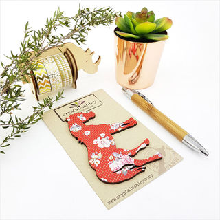 Mini Horse - Red Floral