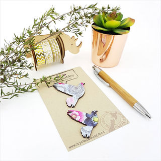 Mini Pigeons Set - Blue Floral