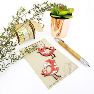 Mini Tweet Bird - Red Floral