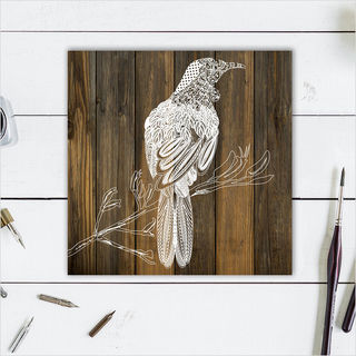 Plywood Art Block: DW Tui
