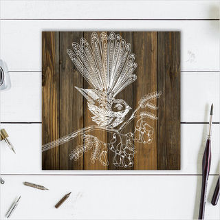 Plywood Art Block: DW Fantail