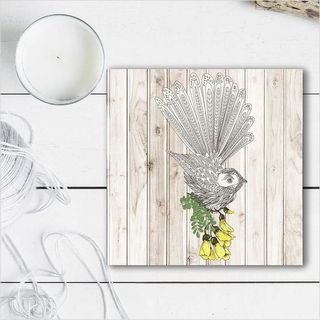 Plywood Art Block: LW Fantail