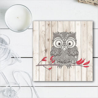 Plywood Art Block: LW Morepork