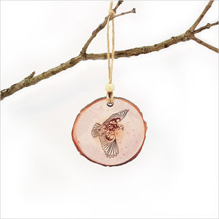 Wood Slice Ornament : KWW Kea