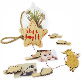 Art Pegs: Sheep Holding Onto Star