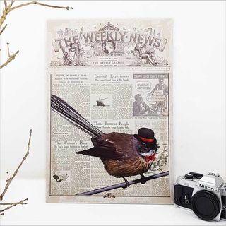 ACM Printed Rectangle Large: Vintage Fantail