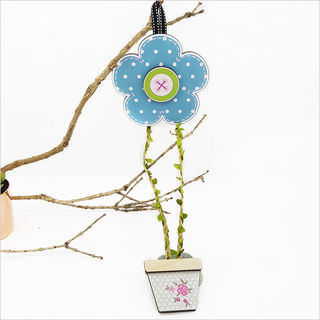 Hairclip Tidy: Daisy Blue