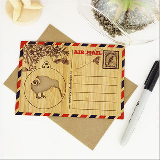 Bamboo Postcard: Kiwi Bauble