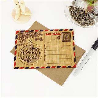 Bamboo Postcard: PHT Merry Xmas Bauble